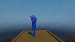 Sonic in a city in the sky