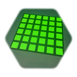 Glowing black-green floor