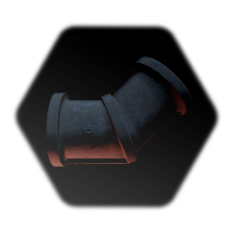 Rusty Pipe Fitting 45 Degrees