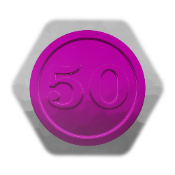 Simple numbered 50-coin
