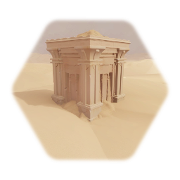 Sandstone Structure With Sand Flowing Out