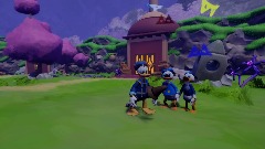 Donald Duck trio village
