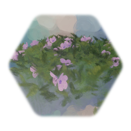 Low-lying Foliage with Pink Flowers