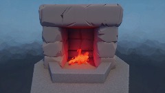 Stone fire place
