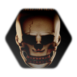 <clue> Skeleton head