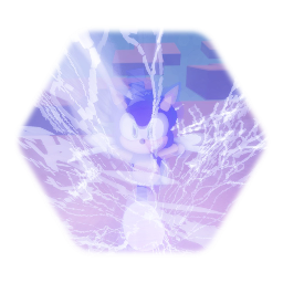 Sonic the hegehog (My OC Version) with Hero hair.