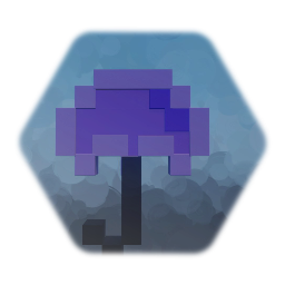 A badly made pixel umbrella