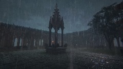 Hogwarts | ClockTower Courtyard (Rain) Harry Potter