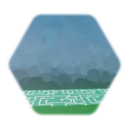 Large Circuit Tile Floor [10 Piece Long Track]