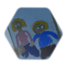 Picture prop mom and son