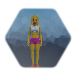 Toy Chica as an anthropomorph