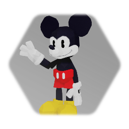 Low poly Mickey mouse