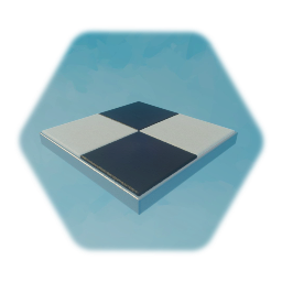 Waxed tiles with chrome bevel