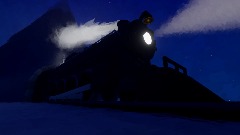The Polar express driving by