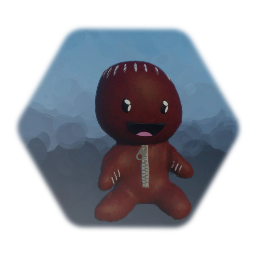 plushy Sackboy - with white garn