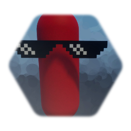 Red bean with sunglasses