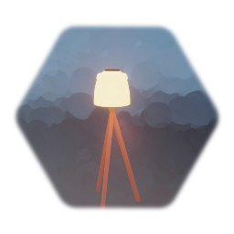 Lamp of wood