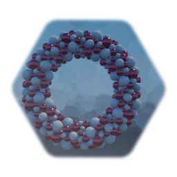 Globe Christmas Wreath 4 Red White