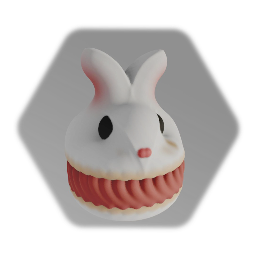 White rabbit macaron