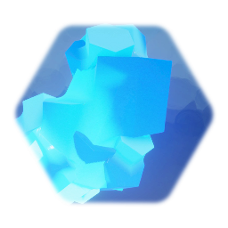 Blue Glowing Crystal