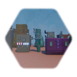 Random bikini bottom buildings collection