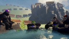 Relaxing after a hard day of BANANA