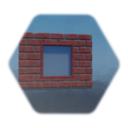 Large Brick Wall Small Window