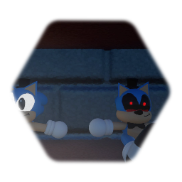 <clue> Five nights at Sonic's Sonic plushs