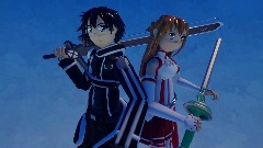 Kirito and asuna from.(Sword Art Online.)
