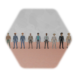 Jurassic park characters WIP