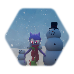 Lilac the dragon christmas edition