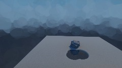 Rain Reflection in puddle