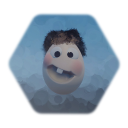 B'Egg with hair