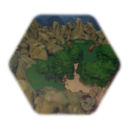 Wilderness with camp