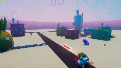 Polandball in Bikini bottom