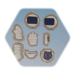 Cardboard Space Suit Parts - TCCB12