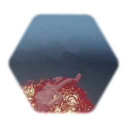 Corpse Floating in Pool of Blood