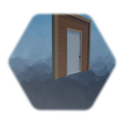 White door with wall