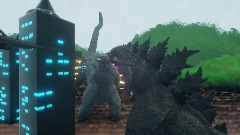 Godzilla vs evil Godzilla part 2