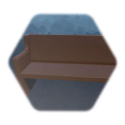 Small Wooden Church Pew