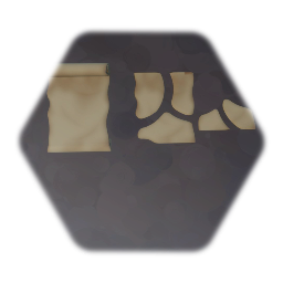 Scroll and scraps of paper