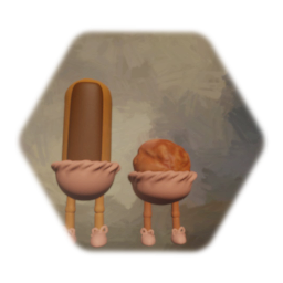 Mini eclair and creampastry