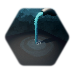 water spout + splash