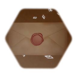 Old wax sealed envelope - A