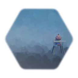 Cartoony Baby and Chair