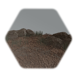 Grass, Dirt, and Rocks