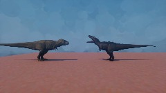Tyrannosaurus rex vs Carcharo