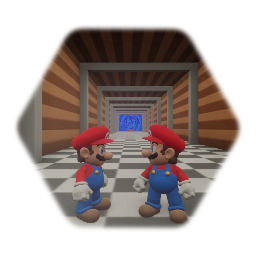 The wario apparition but wario is small and 'it 2 player