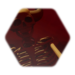 Skeleton with horns