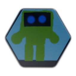 Painting - Green-bot